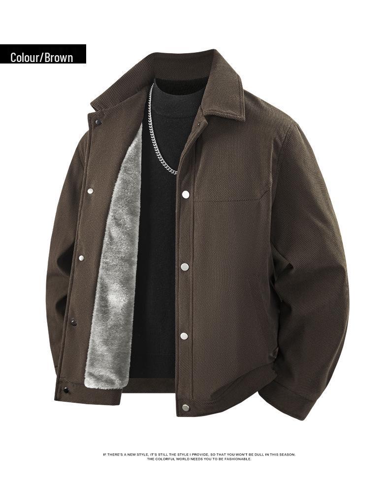 Men's American Style Fleece-Lined Winter Flight Jacket
