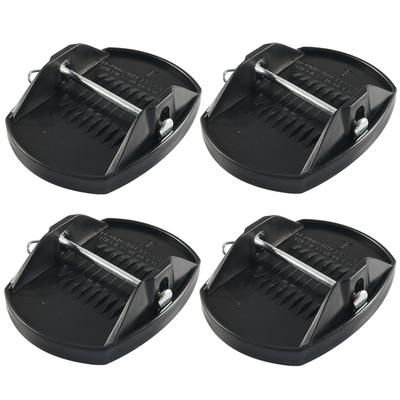 4 stuks Aanhanger Stabilisator Poot Voetpads met Borgpennen Voor Camper, Reiswagen & Slepbare RV Handmatige Stabilisatoren
