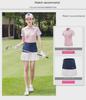 Women's Summer Lapel Golf T-Shirt - Korean Style Short-Sleeved Sports Top