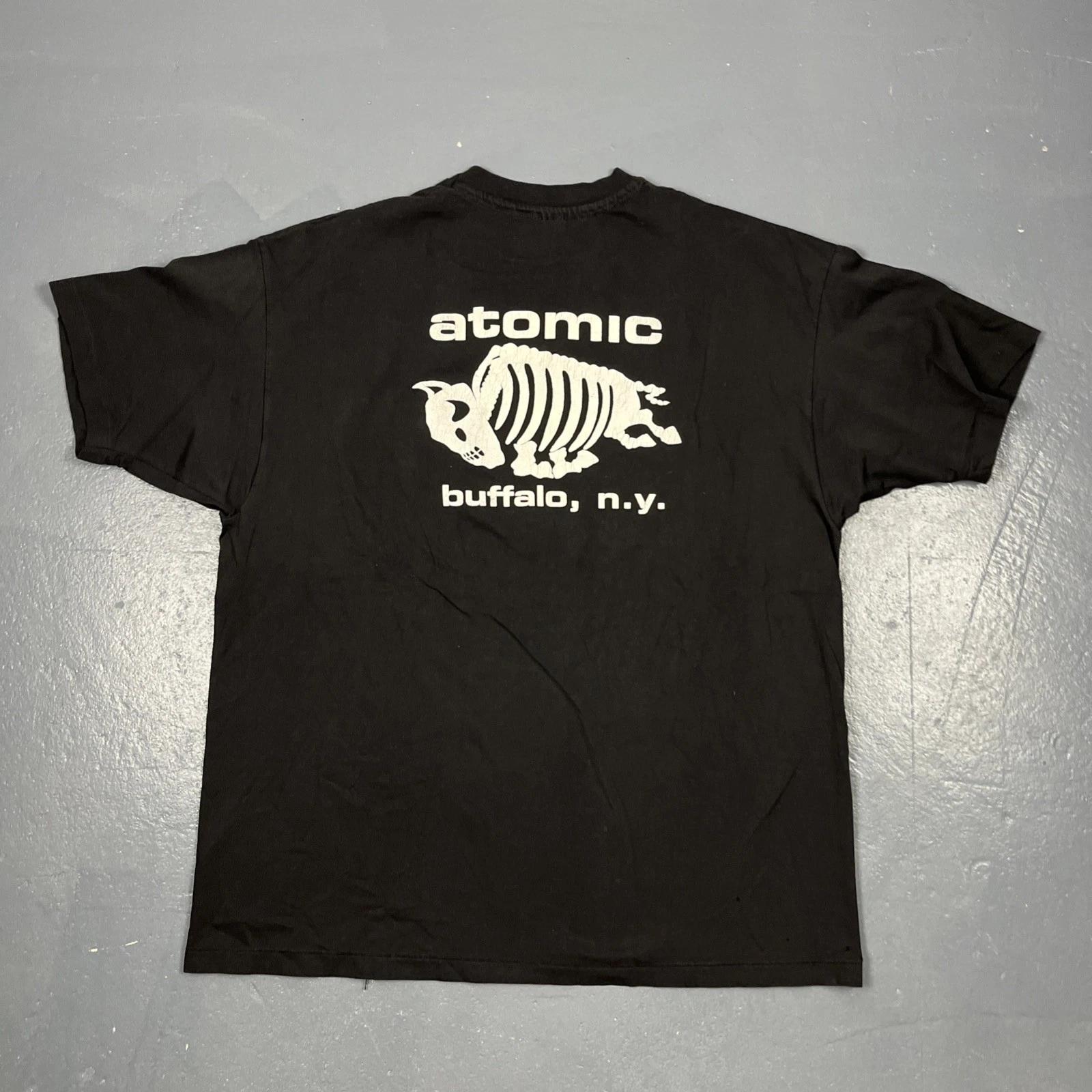 

Vintage 90s Atomic Buffalo, NY Single Stitch Graphic Tee Black 2XL VTG Music S