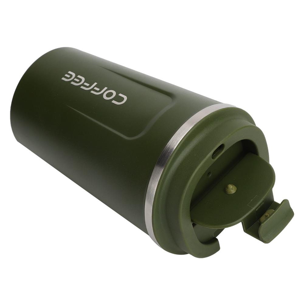 Double Layer Vacuum Mug Leakproof Lid Travel Mug Portable Insulated Mug  Cold Drinks