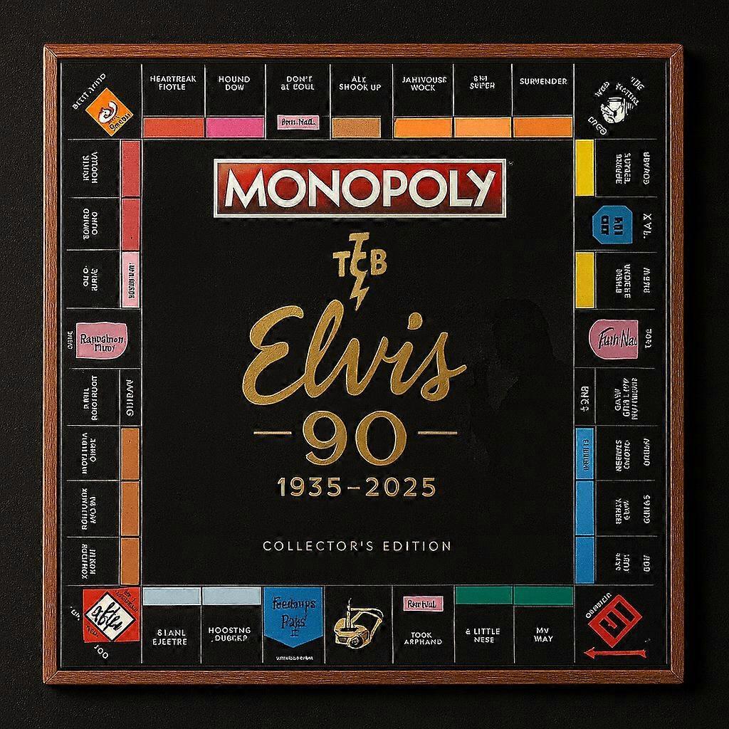 The King of Rock Roll 90th Anniversary Monopoly Board Game Collector's Edition with 8 Theme Designs