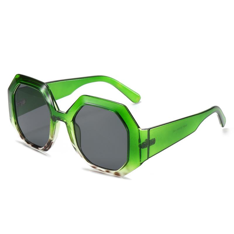 Oval Sunglasses, Personalized Polygonal Contrasting Glasses, Street Sunglasses