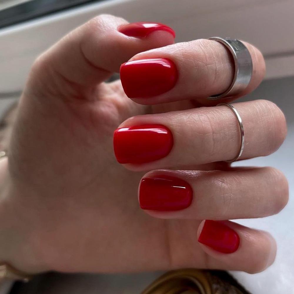 

Накладной ноготь Классический однотонный монохромный нейл-арт Накладной ноготь Прямоугольный тип ногтя Ношение накладного ногтя 1 Box