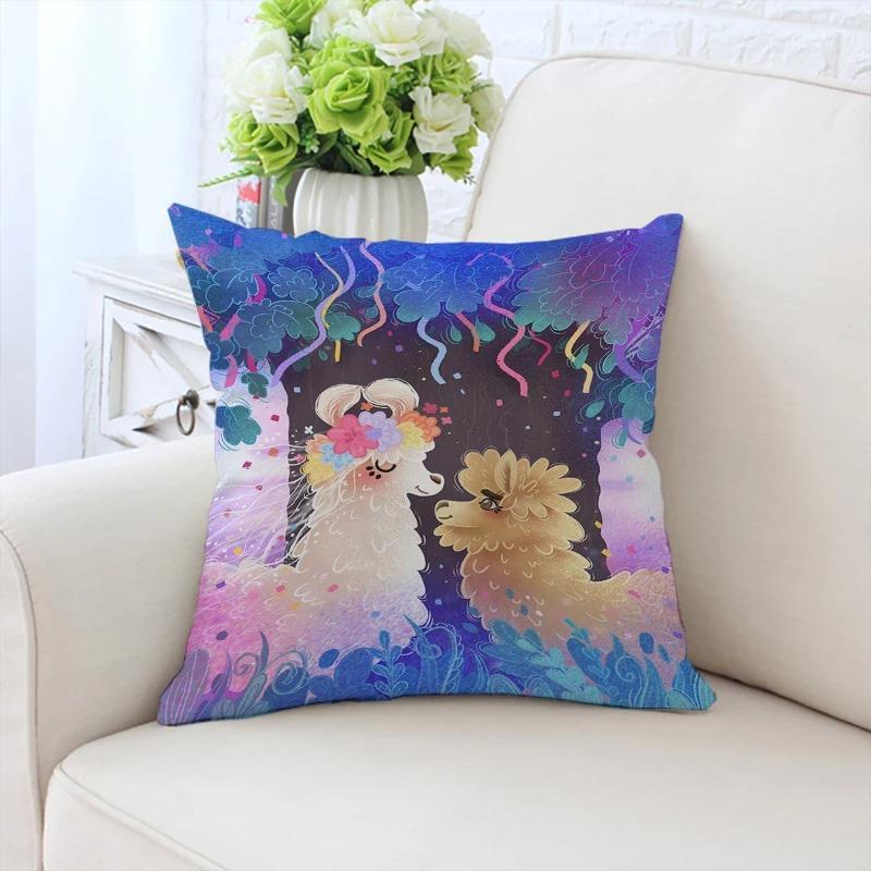 Cartoon Sheep Decorative Pillowcase Car Ornaments Office Living Room Sofa Home Pillowcase