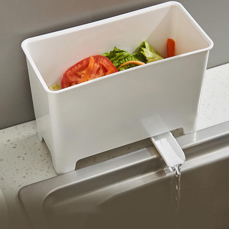 Drainable Trash Can Household Sink Rice Residue Filter Shelf Basket Washing Vegetable Storage Bucket Kitchen Accessories