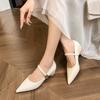 Temperament Kleine Innenhöhe Erhöhung Einzelne Schuhe Damen Keilabsatz Spitze Flacher Boden Vielseitig Einfach Lässig