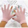 Korean Style Plush Two-Finger Touchscreen Fingerless Winter Cycling Gloves – Warm, Stylish Cold Protection for Office and Riding