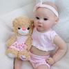Lifelike 19'' 49cm Reborn Simulation Dolls Raven Soft Full Vinyl Body Alive Babies Doll Toy Cute Handmade Painting Rebirth Dolls for Kids 3+ Years Old