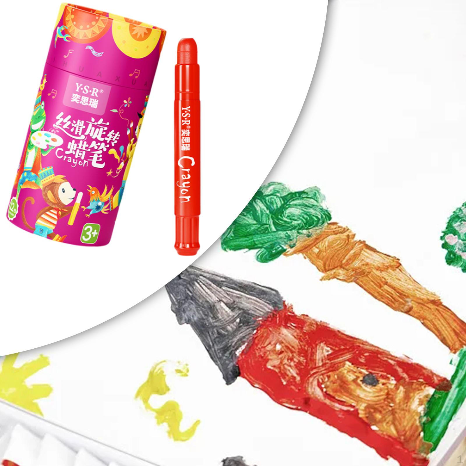 

Oil Pastels Washable Rotatable Painting Sticks for Artists Children Kids 12 Colors