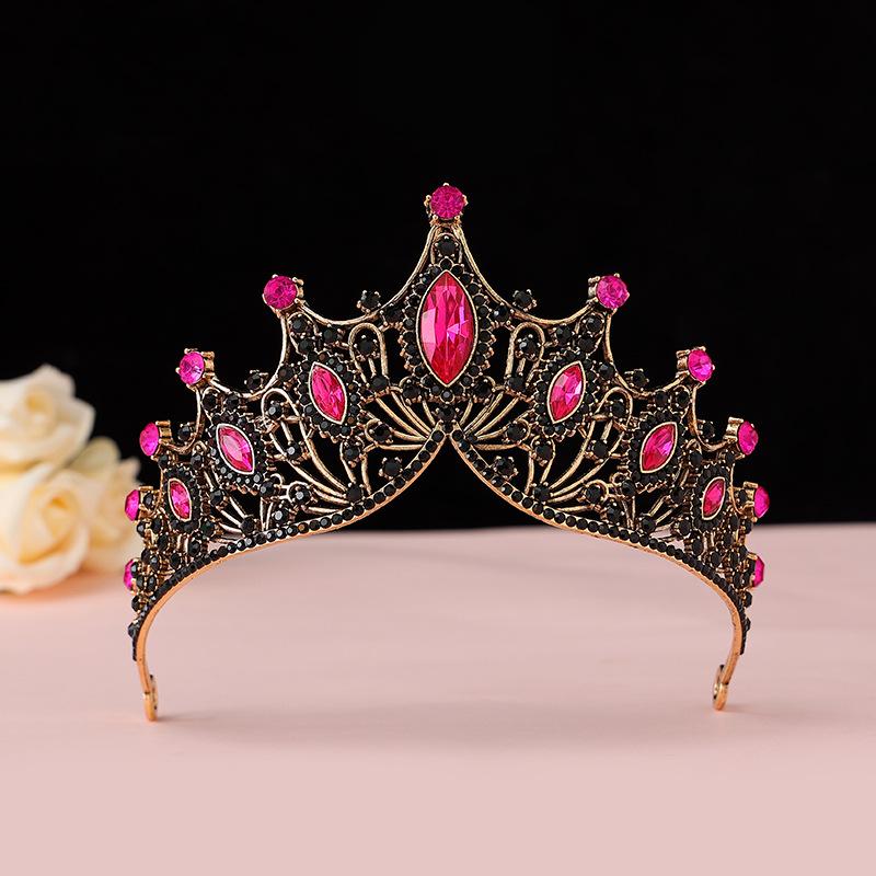 Bride's Crown Headband Wedding Korean Birthday Gift Adult Gift Crystal Crown Princess Dress Hair Accessory