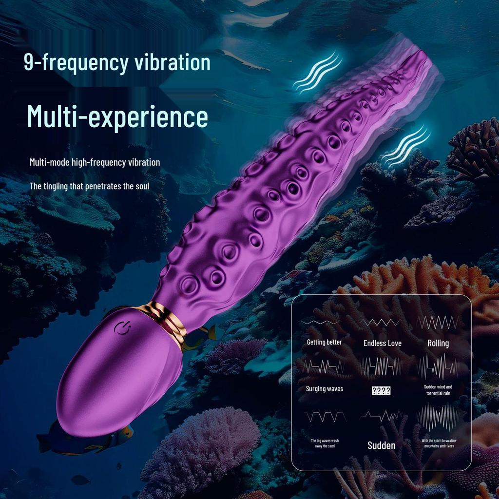 Octopus Double Vibration Rotating G-Spot Vibrator for Female Stimulation