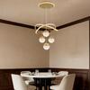 Modern Led Chandelier Lighting Three LED Colors Nordic Restaurant Lighting Living Room Chandelier Hanging Lamp Lighting Fixture