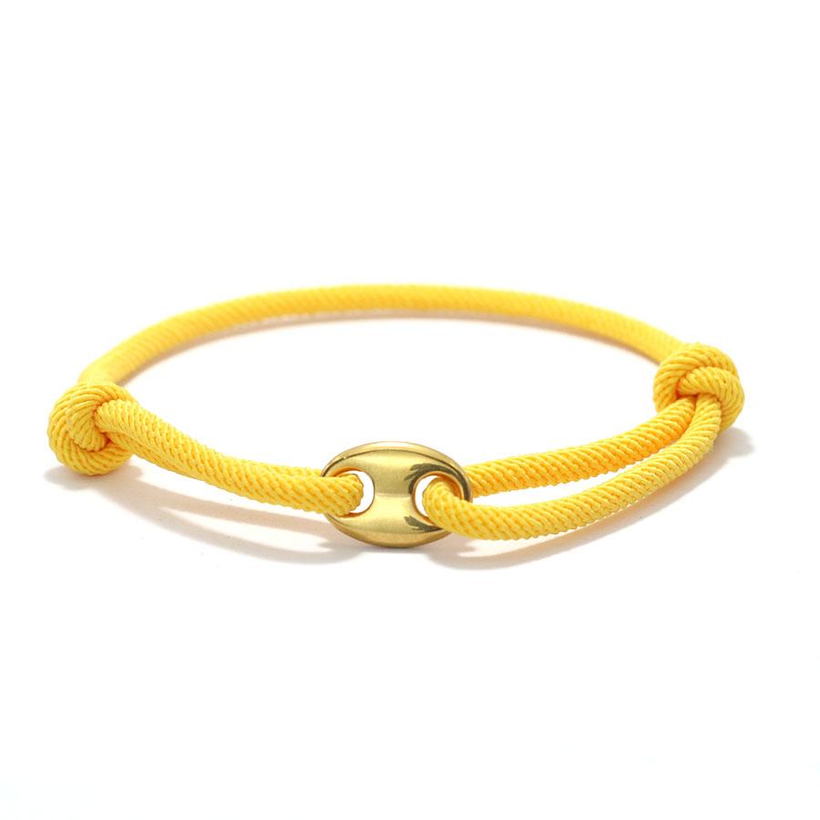 

Fashion Handmade Rope Bracelet Men Sliding Adjustable Beach Nautical Marine String Braclet Leisure Accessories Wrap Braslet жовтий