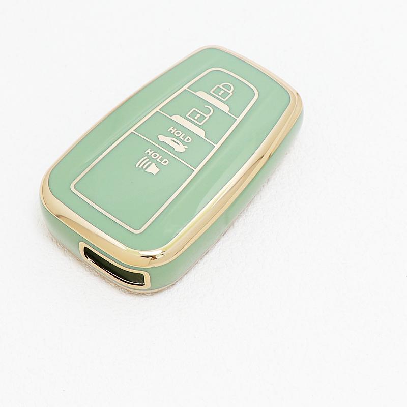 Auto Keyless Protector Keychain For Toyota Chr Rav4 Prado Prius Camry Corolla C-Hr Auto Tpu Car Key Cover Case Accessories