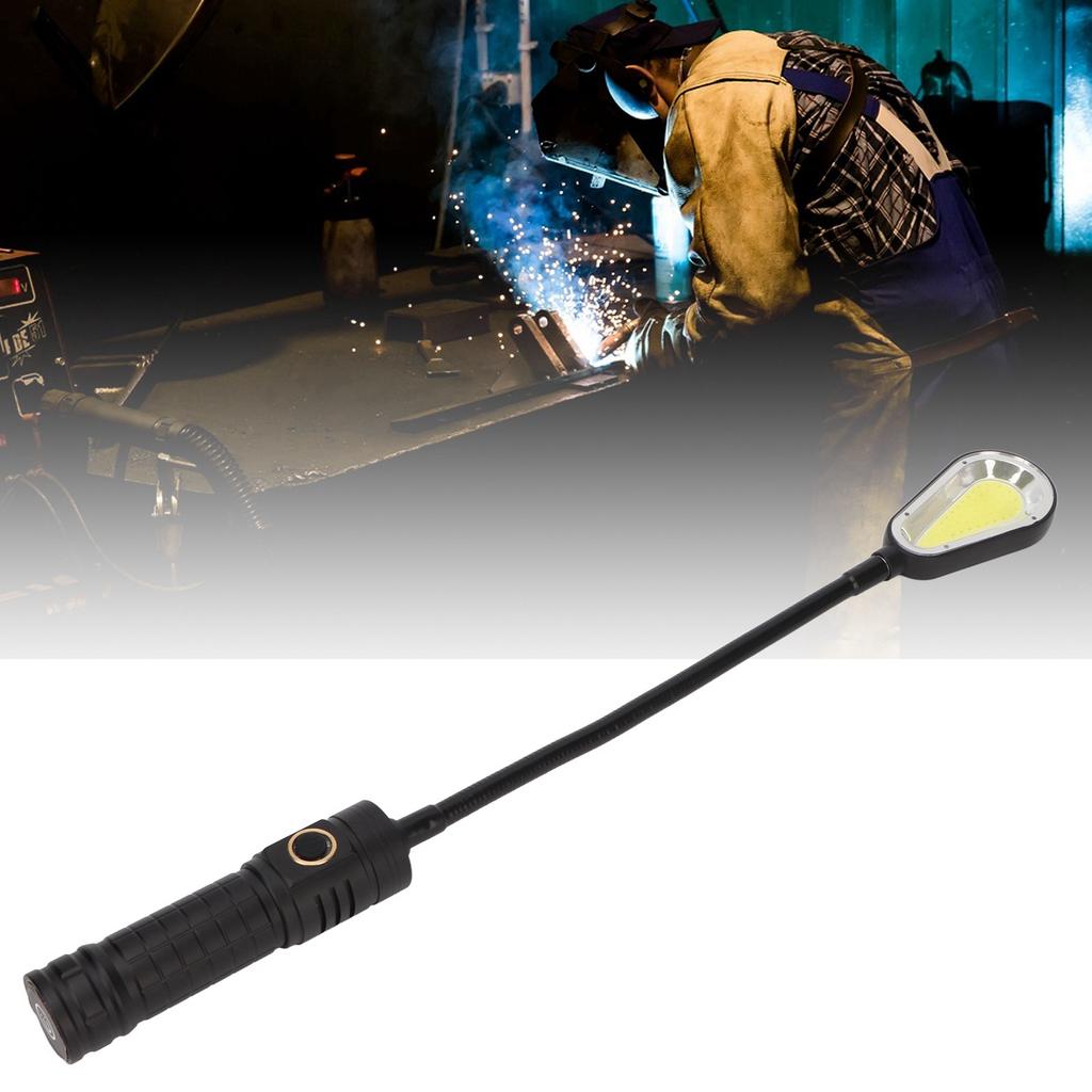 Magnetische flexible Arbeitsleuchte Starkes Licht Typ-C-Aufladung Zoombare LED-Arbeitsleuchte mit Magnetfuß