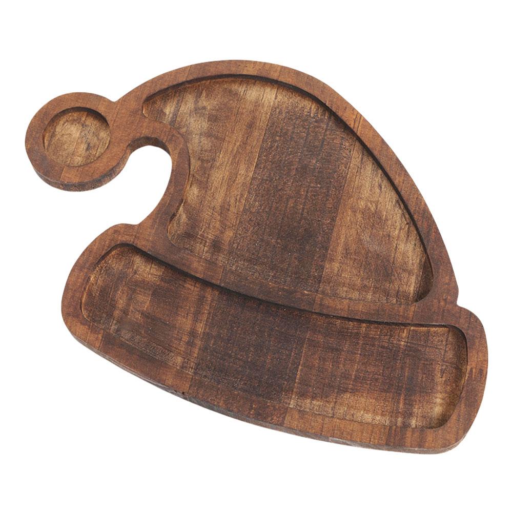 

Christmas Tree/Hat Food Dish Plate Wooden Cookie Tray Table Serving Platter for Food Appetizers Desserts Snacks Sushi