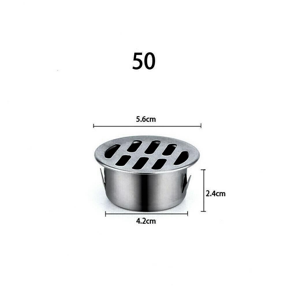 Outdoor Balcony Floor Drain 304 Stainless Steel Thick Drainage Roof Round Flat Floor Drain Cover Rain Pipe Cap For Garden Floor