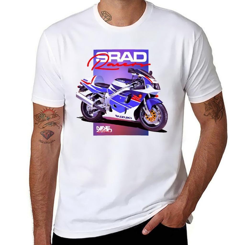 T-Shirt SRAD GIXXER Taglie Forti Top Abbigliamento Kawaii Street Wear Top Estivo Abbigliamento Designer Uomo
