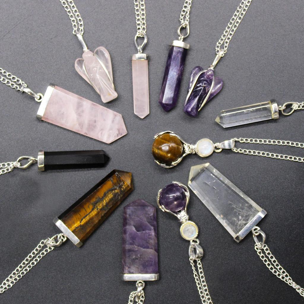 Amethyst Pendant Guardian Angel Crystal