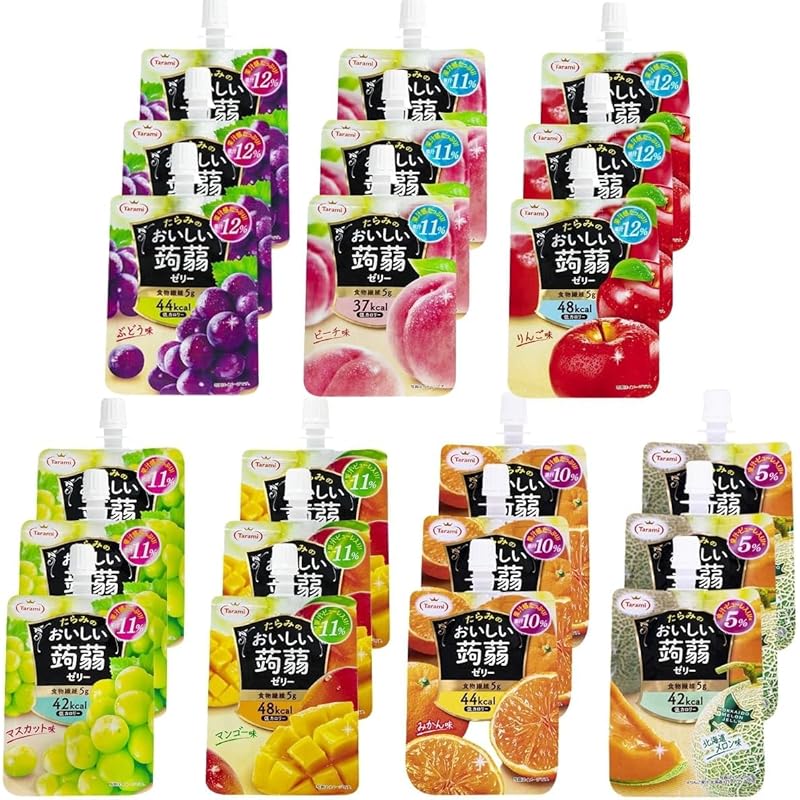 

Tarami assorted set Delicious konjac jelly (Set of 21 pieces of 7 types)