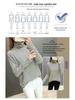 Women's Striped Fleece-Lined High Neck Base Layer Shirt - Long Sleeve Turtleneck Top for Fall/Winter
