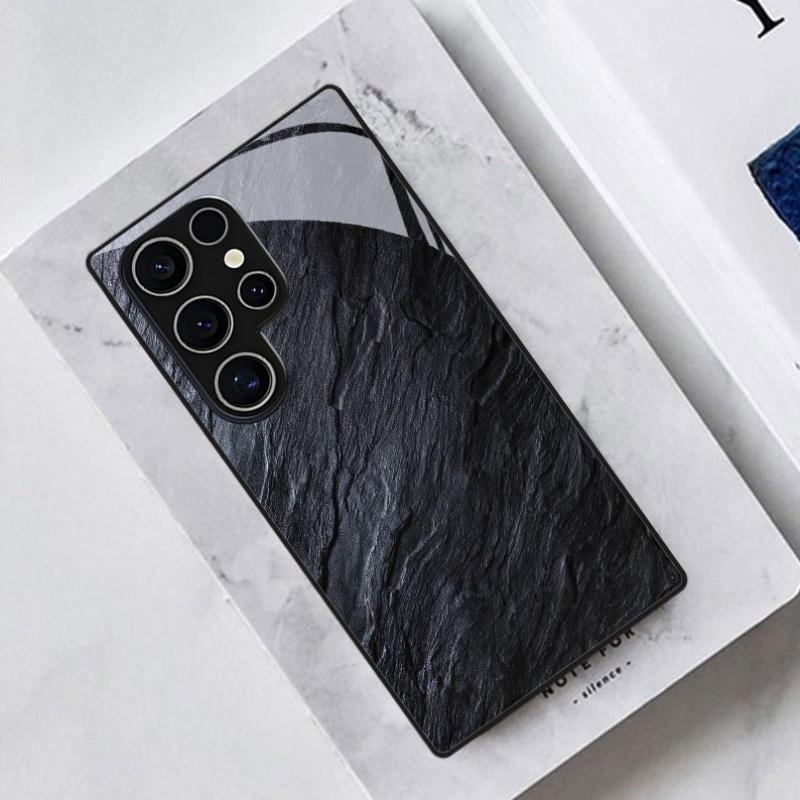 Black Slate Rock fashion phone cases phone case mobile phones glass for Samsung Galaxy S26 S25 S24 S23 S22 FE Ultra Plus