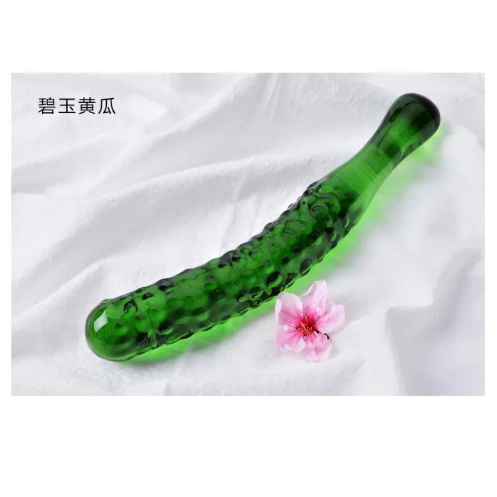 Glas Dildo Satisfyer Künstlicher Penis Realistische Sexspielzeuge Für Frauen Obst Gemüse Vibrator Masturbation Po Analer Stöpsel