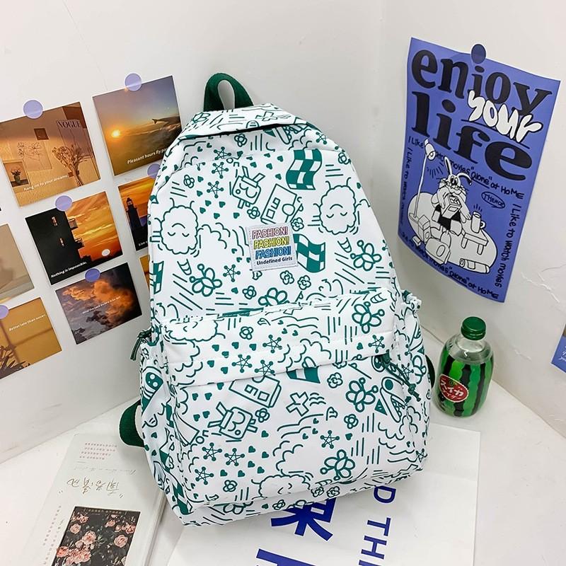 IELGY Backpack Female Fashion Trendy Bear Backpack Japanese Simple Backpack 57cm