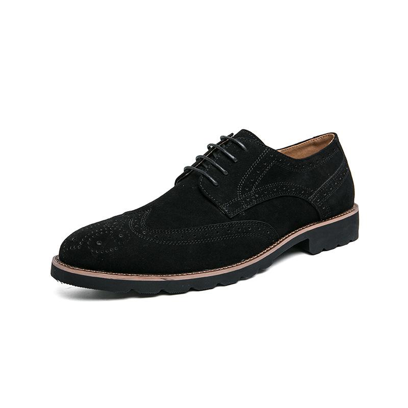 Spring Large Size Leather Shoes Men s 2024 Brock Business Casual Leather Shoes Men s Retro Trend Men s Shoes Leather Shoes 37