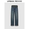 UR Women's Washed Rolled-Hem Denim Jeans