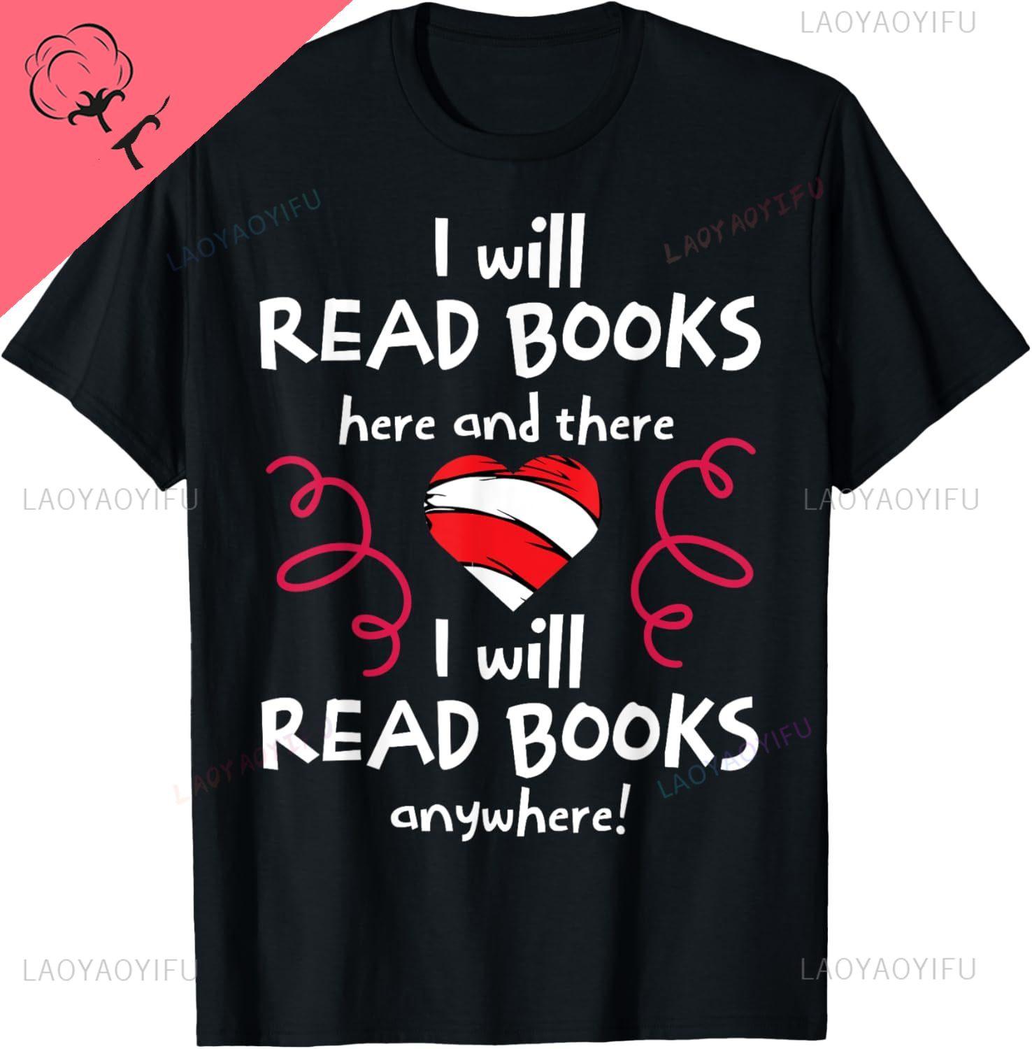 I Heart Books Book Lovers Read More Books Readers TShirt Cotton Unisexs Clothing Graphic T Shirts Camiseta Hombre S