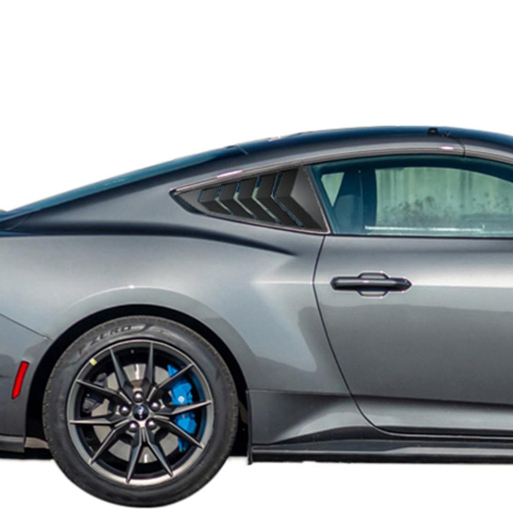 Car Rear Louver Window Side Shutter Decoration Cover Sticker Vent Scoop Trim for Ford Mustang 2025 2025 Up Exterior Accessories