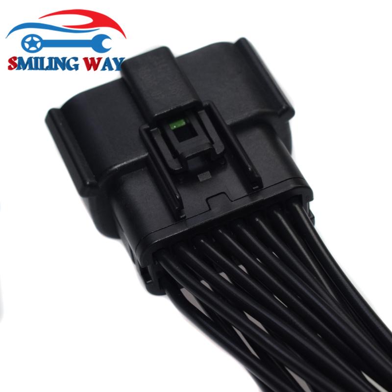 16 way Headlight Wiring Connector Pigtail Plug Harness For Jeep Grand Cherokee Xenon SRT HID LED DRL 2014 2015 2016 2017 2018