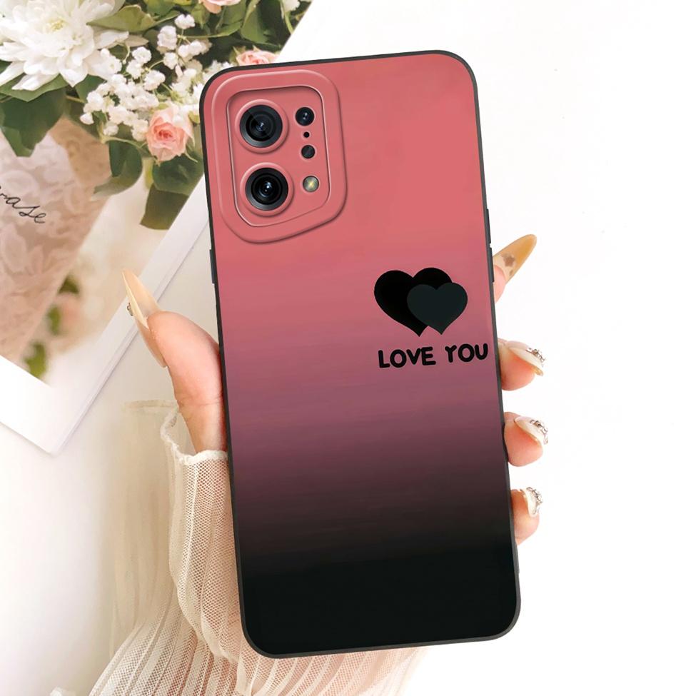 For Oppo Find X5 Case Luxury Fashion Cool Kawaii Cute Painted Silicone Casing For Oppo PFFM10 CPH2307