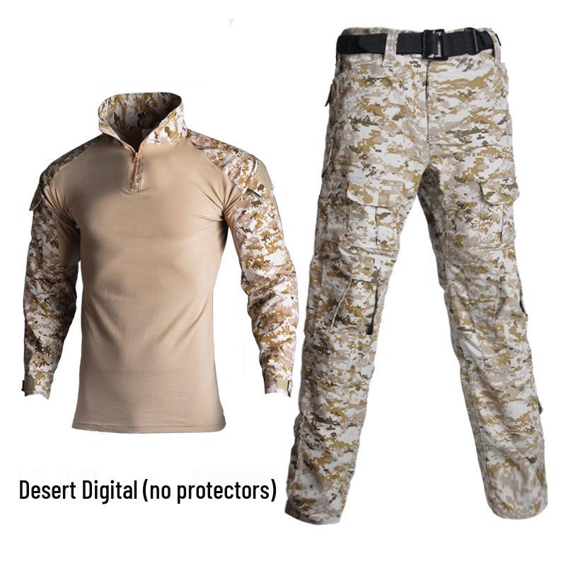 

Camouflage Frog Suit Training Set with Protective Gear – Long-Sleeved Uniform Top 5X