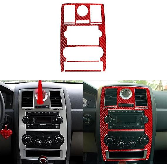 Real Premium Soft Carbon Fiber Interior Accessories Sticker Compatible with Chrysler 300 300C 2005 2006 2007 Car co 2006 Pilot Side Glove Box Storage