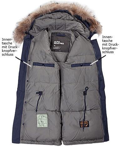 Winter Jacket Alpha Industries Polar Jacket (123144) Rep.blue
