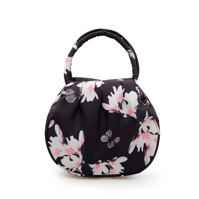 2025 Women's Mini Round Handbag - Flower Design, Casual Outing Coin Purse & Mobile Phone Bag