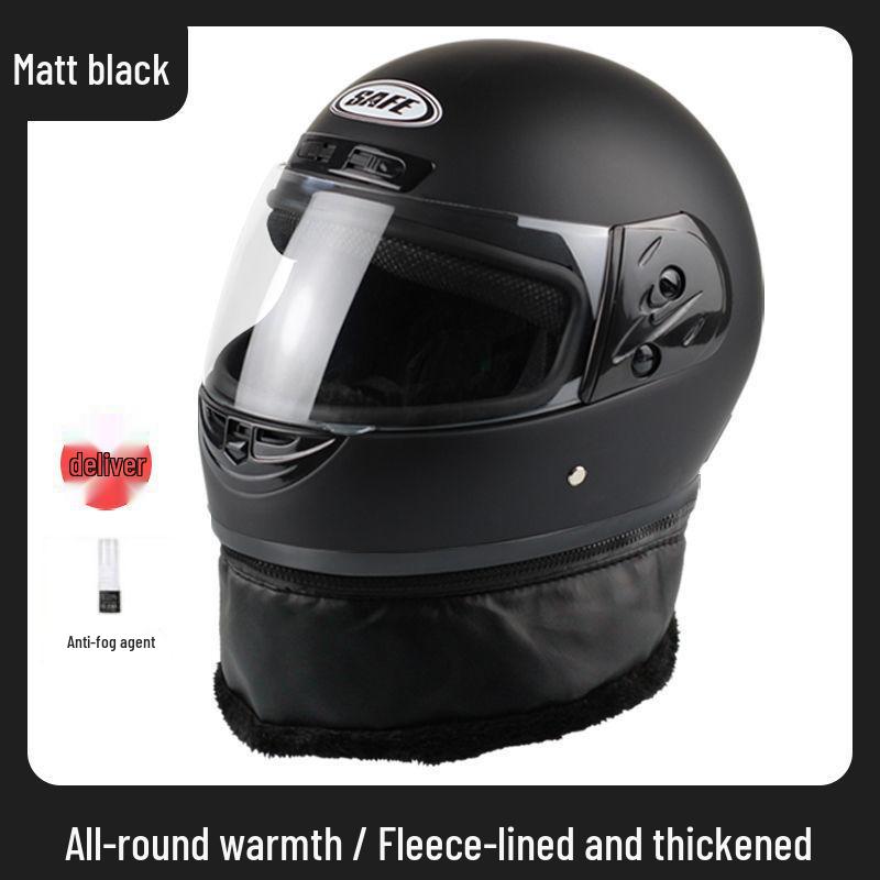 Unisex Winter Neck Gaiter & Full Face Helmet with Anti-Fog, Warmth for Electric Scooter - Ideal for All Seasons