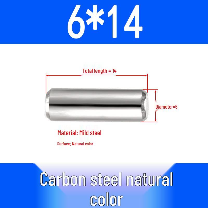 GB119 Iron Cylindrical Positioning Pin - Solid Pin Shaft M3M4M5M6M8M10M12