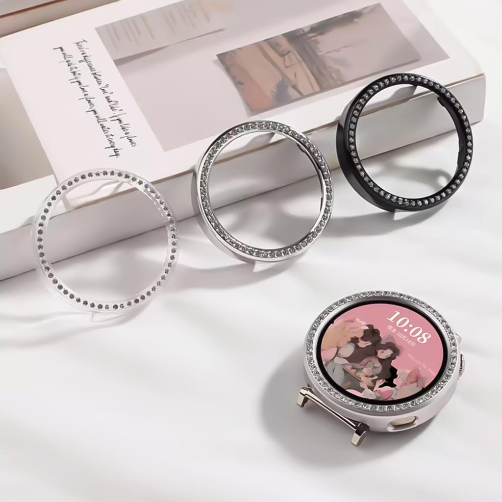 Bling PC Hohlgehäuse Rahmen für Huawei Watch GT6 Diamant Kristall Stoßstangen Schutz für Huawei Watch GT6 41mm Hülle Zubehör