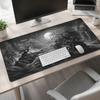 Mouse Pad Black White Moonlit Gamer Printon Demand Large Computer Mousepad XXL Mechanical Keyboard Pad Soft Carpet Non-Slip