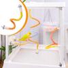 Bird Perch Parrot Toy Playful Rope Climbing PP Metal Easy Fixing Sensory Suitable for Small Parrots