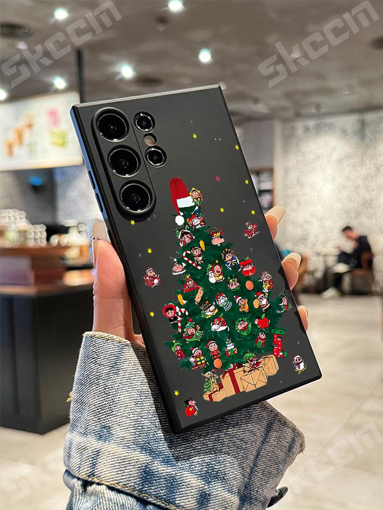 Christmas New Year Soft TPU Phone Case For Samsung Galaxy S24 Ultra S23 Plus S22 S20 FE A55 A54 A73 A72 A71 A51 A50 A35 A15Cover