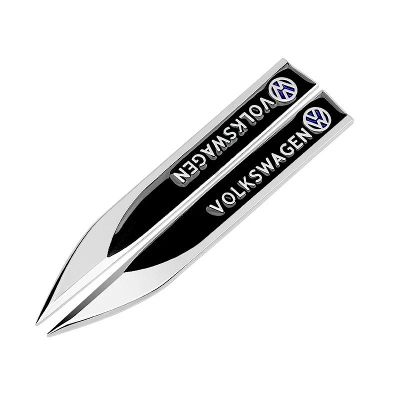 For Volkswagen Golf 8 2019 2020 2021 2022 2023 MK7 MK8 VW Car Accessories Trim Side Fender Front Metal Emblem Cover FD32F