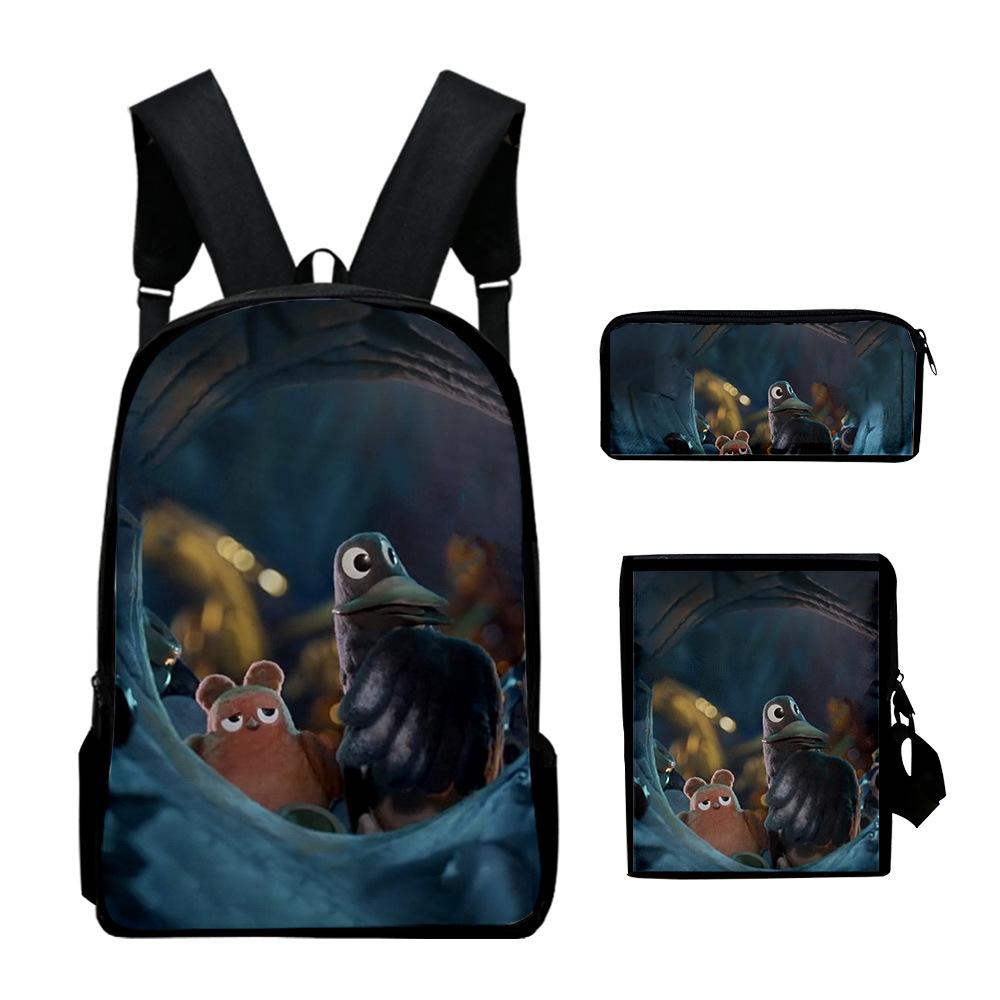 Trendy Popular Cool Ronbin Robin 3D Print 3pcs/Set pupil School Bags Laptop Daypack Backpack Inclined shoulder bag Pencil Case