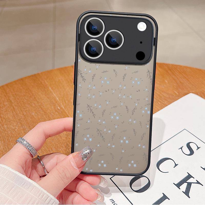 Black Rose Lotus Flower Print Phone Case For iPhone 17 Air 16 15 14 Pro Max 13 16 17 Pro 16e 17 Matte Shockproof Soft Edge Hard Cover