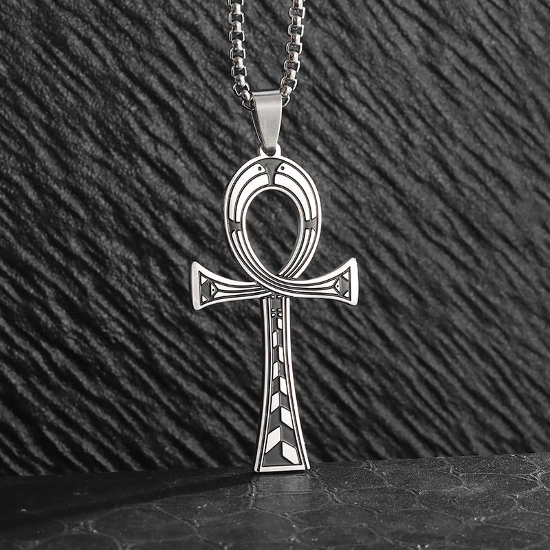 Nordic Rune Celtic Knot Necklace Men Stainless Steel Pendant Valknut Pagan Men Scandinavian Jewelry Punk Gift