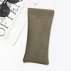 2 Pcs Sunglasses Pouch Soft Auto-Closing Stylish Case Faux Leather Anti-Scratch Lining Compact Glasses Bag Microfiber Screen Cleaning Bag